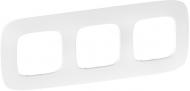 Рамка трехместная Legrand Allure универсальная белый с тиснением 754373