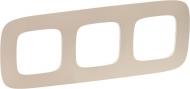 Рамка трехместная Legrand Allure универсальная бежевый с тиснением 754383