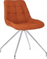 Стул обеденный Nowy Styl NICOLE SN CHROME (BOX-1) SQR SORO-51 оранжевый / хром