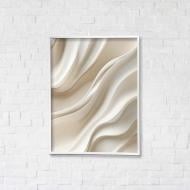 Картина на холсте Кремовая нежность 2 с белой рамкой 65x50 см Brushme FNK0122023_RN53-18