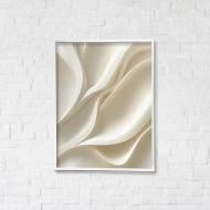 Картина на холсте Кремовая нежность 1 с белой рамкой 50x65 см Brushme FNK0122021_RN53-18