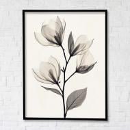 Картина на холсте Цветы 2 с черной рамкой 75x100 см Brushme FNK0122024_RN45-17