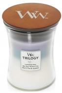 Свеча ароматическая Woodwick Medium Trilogy Calming Retreat (Успокаивающий Ретрит) 275 г