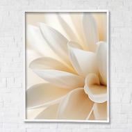 Картина на полотні Квітка 2 з білою рамкою 75x100 см Brushme FNK0122024_RN53-17