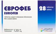 Єврофеб в/плів. обол. по 120 мг №28 (14х2) таблетки