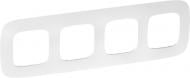Рамка четырехместная Legrand Allure универсальная белый с тиснением 754374