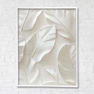 Картина на холсте Листья 3 с белой рамкой 75x100 см Brushme FNK0122026_RN53-17