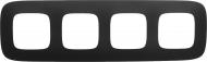 Рамка четырехместная Legrand Allure универсальная матовый черный 754404
