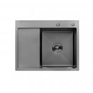 Мойка для кухни Kroner KRP Schwarze - 6350RHM PVD (3.0/1.0 мм) (CV031323)