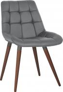 Стул обеденный Nowy Styl NICOLE WOOD ANTR (BOX-1) SQR БУК 1.031 ECO-70 серый / венге