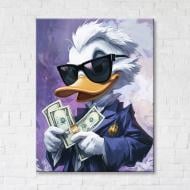 Картина на холсте Молодой Скрудж МакДак 65x50 см Brushme FNK0122022