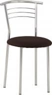 Стул обеденный Nowy Styl MARCO CHROME (BOX-4) V-3 темно-коричневый / хром