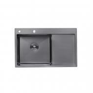 Мойка для кухни Kroner KRP Schwarze - 7849LHM PVD (3.0/1.0 мм) (CV025278)