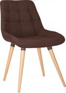 Стул обеденный Nowy Styl NICOLE WOOD BLACK (BOX-1) SQR БУК 1.007 SORO-28 коричневый / бук
