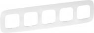 Рамка пятиместная Legrand Allure универсальная белый с тиснением 754375