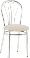 Стул обеденный Nowy Styl VENUS CHROME (BOX-4) V-18 молочный / хром