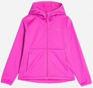 Куртка для девочек 4F SOFTSHELL JACKET F163 4FJAW23TSOFF163-53S р.134 розовая