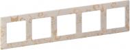 Рамка пятиместная Legrand Life универсальная ампир слоновая кость 754115