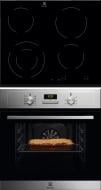 Комплект встраиваемой техники Electrolux духовой шкаф EOF3H00BX + электрическая варочная поверхность EHF6241FOK Комплект встраиваемой техники Electrolux духовой шкаф EOF3H00BX + электрическая варочная поверхность EHF6241FOK