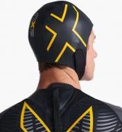 Шапочка для плавания 2XU Propel Neoprene Swim Cap UW7024f_BLK/ABN LXL черный