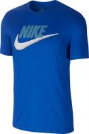 Футболка Nike M NSW TEE BRAND MARK AR4993-480 р.S синий