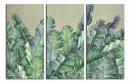 Картина модульная Банановые тропики 180x120 см WallArt 54457-3.4