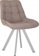 Стул обеденный Nowy Styl NICOLE 4L ALU (BOX-1) SQR SORO-23 бежевый / алюминий