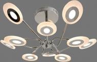 Люстра Valeso LED Circle 8929-10 128W d650xH350/6272lm/3000-6000K металл/акрил/хром/д/к 128 Вт LED-модуль 36702