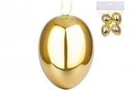 Декор BonaDi Набор 4шт декоративных яиц 6см цвет золото