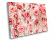Картина Розовые розы 3Д 80x60 см WallArt 54460-1.3