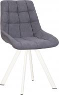 Стул обеденный Nowy Styl NICOLE 4L WHITE (BOX-1) SQR SORO-93 серый / белый
