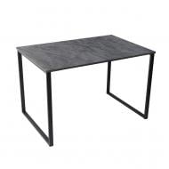 Стол обеденный Vitan Форест 1200x800x785мм угольный камень/черный