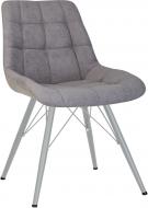 Стул обеденный Nowy Styl NICOLE 4LX ALU (BOX-1) SQR SORO-23 светло-коричневый / алюминий