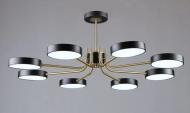 Люстра Valeso LED Prime B N6371/8 BK+COP 96W/5760lm/ 3000K/4000K/6500Kметалл/черный 96 Вт LED-модуль 43641
