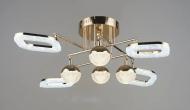Люстра Valeso LED Gloss YH1185/4+4 FGd 76W/4560lm/3000K/4000K/6500Kметалл/золотой 76 Вт LED-модуль 43650