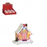 Декорация новогодняя домик-торт, полистирол, на батарейках