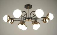 Люстра Valeso LED Axis N4184/12 d710xH360 мм/84W5040lm/3000-6500K/черный/золотой/д/к 84 Вт LED-модуль 43608