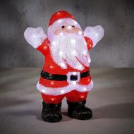 Декорация новогодняя Санта акриловый красно-белый