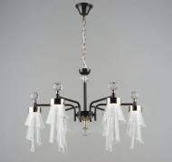 Люстра Valeso LED Velvet NH6172/6 d595xH405/790/2160lm/3000-6500K/36W/металл/черный 72 Вт LED-модуль 43436