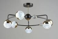Люстра Valeso LED Orion B N6192/6 d595xH305/42W/2520lm/3000-6500K/металл/коричневый 84 Вт LED-модуль 43427