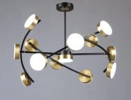Люстра Valeso LED Orion N6340/13 BK+COP 91W/5460lm/3000K/4000K/6500Kметалл/черный 91 Вт LED-модуль 43623