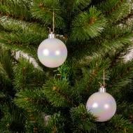 Набор елочных шаров Тайм Еко белый перламутр d 6 мм 6 шт./уп.