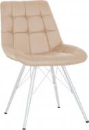 Стул обеденный Nowy Styl NICOLE 4LX WHITE (BOX-1) SQR ECO-07 молочный / белый