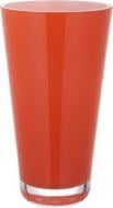 Ваза Wrzesniak Glassworks со скошенным краем Maestro 14х25 см оранжевая 25 см