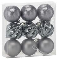 Набор елочных шаров Тайм Еко микс d 6 мм 9 шт./уп.