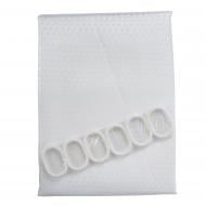 Шторка для ванны Eco Fabric Пика 180х180 см белый