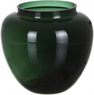 Ваза стеклянная 20х21 см темно-зеленая 20 см