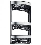 Полка для ванной Ozer B011 (чорная с рисунком металик)