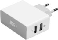 Сетевое зарядное устройство JUST Thunder Dual USB Wall Charger WCHRGR-THNDR-WHT