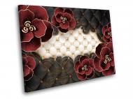Картина Бордовые цветы 3Д 60x45 см WallArt 54466-1.2